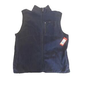 IZOD NEW MENS FULL ZIP NAVY BLUE VEST SIZE XL REGULAR NWT $70- Handpicked!